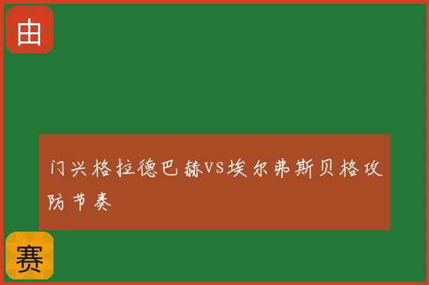 门兴格拉德巴赫vs埃尔弗斯贝格攻防节奏